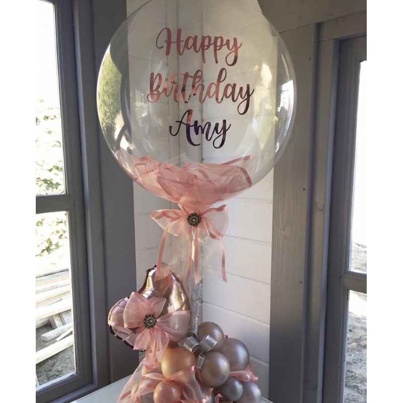 Jual custom sticker balon (hanya sticker saja, tidak termasuk balon dan ...