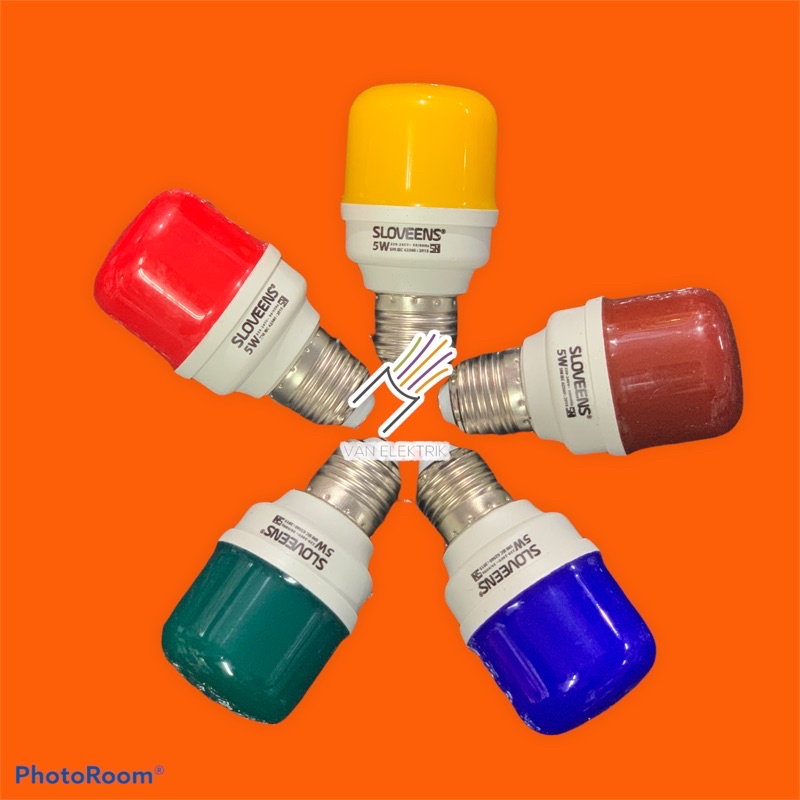 Jual Lampu Led Hias Warna Warni 5 watt /Lampu Dekor Led/Lampu Tidur Led