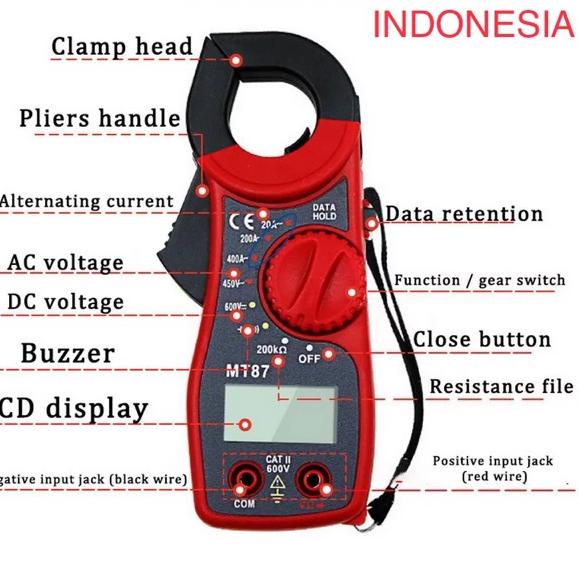 Jual DIGITAL CLAMP METER TANG AMPER BAGUS BERKUALITAS ( SMC87