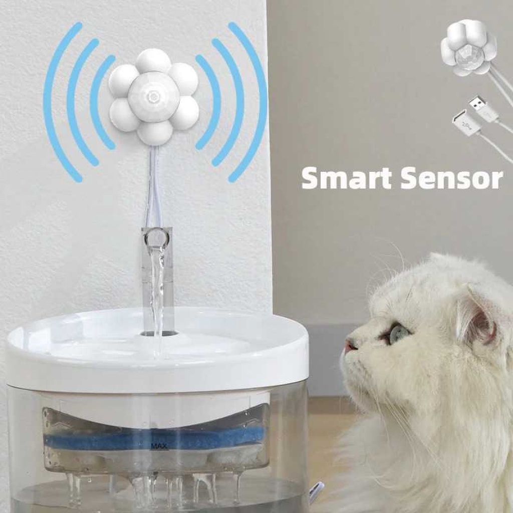 Jual Motion Sensor Dispenser Minum Hewan Cat Water Fountain WF061 ...