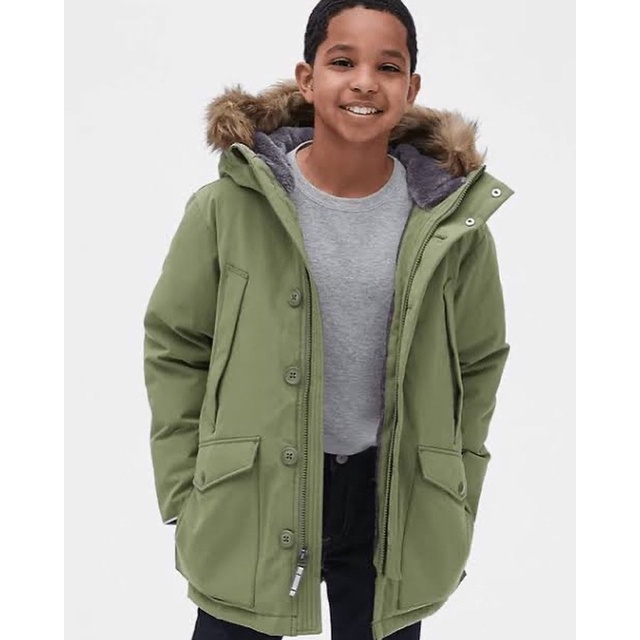 Jaket Anak Gap Kids Boys Down Faux-fur Parka coat