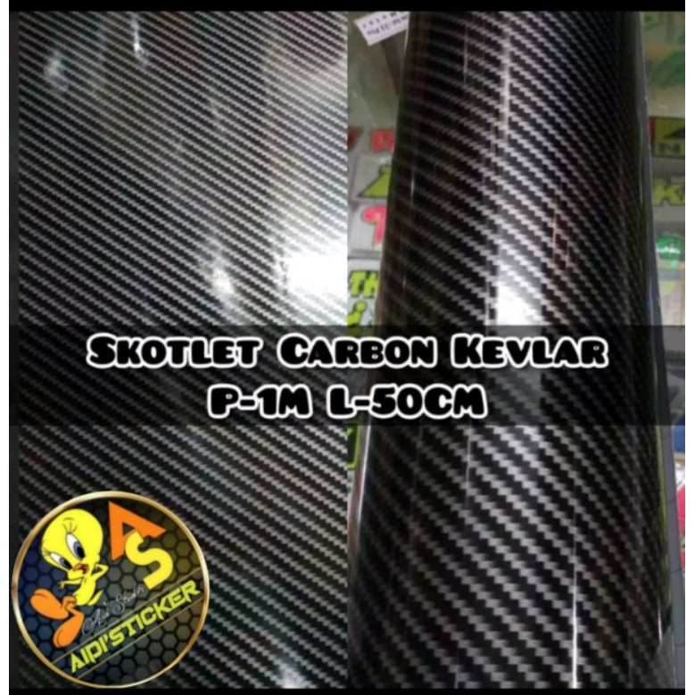 Jual STICKER SKOTLET MOTOR STICKER KARBON KEPLAR SILPER/ GOLD | Shopee ...