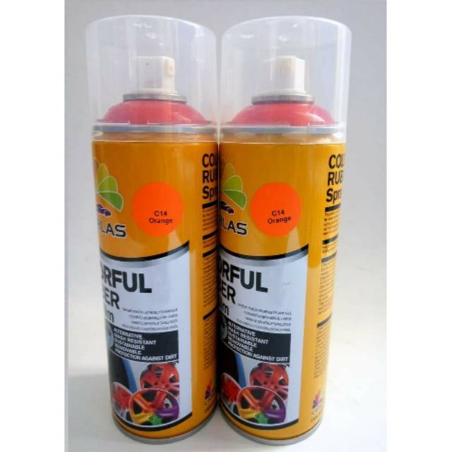 Jual Carlas Rubber Paint Oren Dof Carlas C14 Orange Doff Shopee
