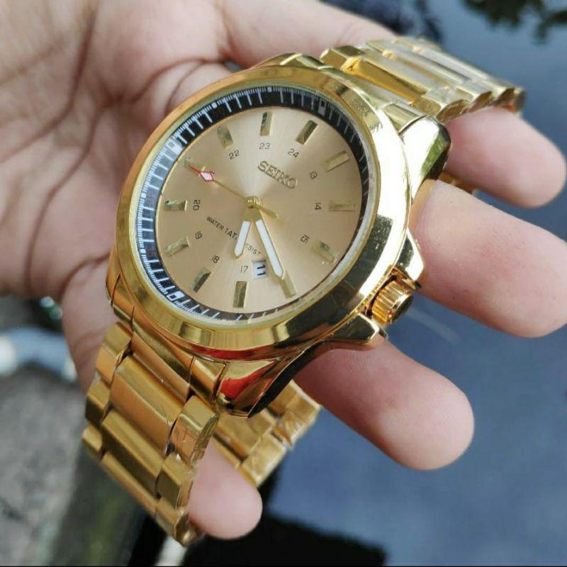 COD Jam tangan Pria SEIKO Premium Tanggal aktif Model MEWAH TERLARIS UUx