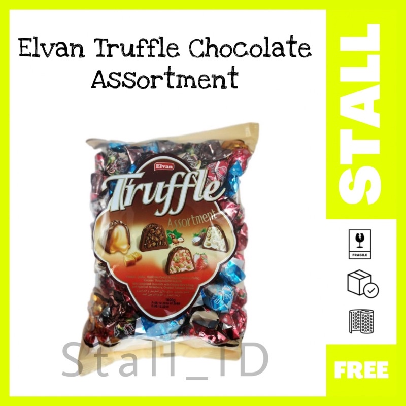 Jual Elvan Truffle Chocolate 400gr Assortment (Mix) Cokelat Turki
