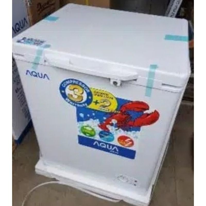 Jual Chest Freezer Aqua Sanyo 100 Liter AQF 100 Low Watt Shopee Indonesia