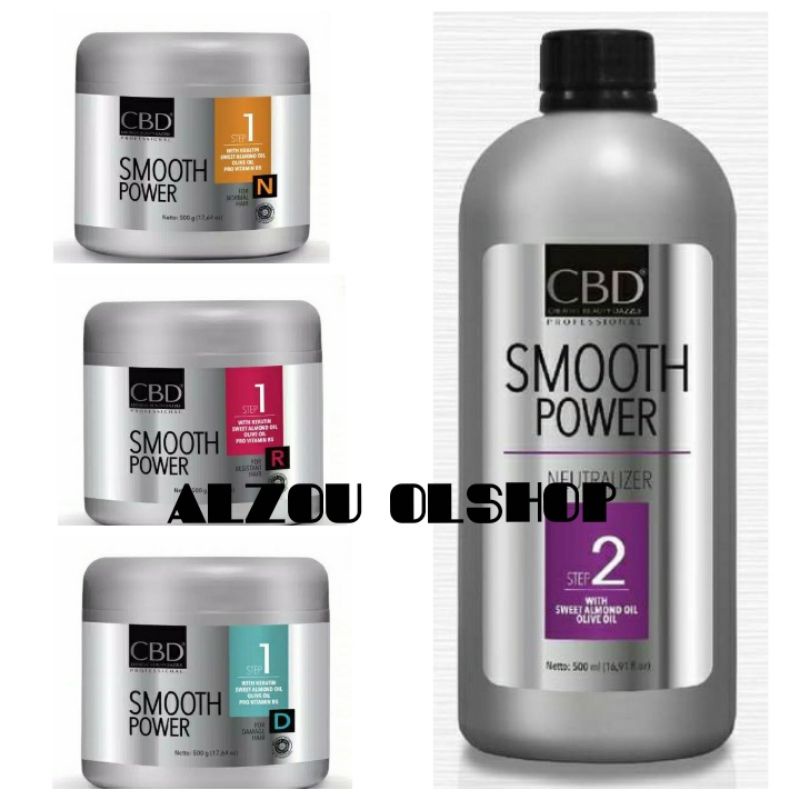 Jual CBD SMOOTH POWER/SMOOTHING KERATINE STEP 1/STEP 2 500 GR | Shopee ...