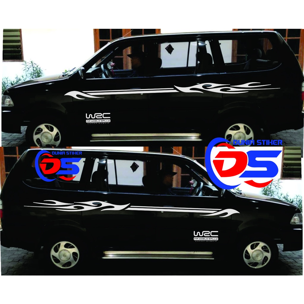 Jual Stiker Mobil Kijang Stiker Tribal Wrc Striping Mobil Kijang Kapsul Kijang Super Kijang Lgx