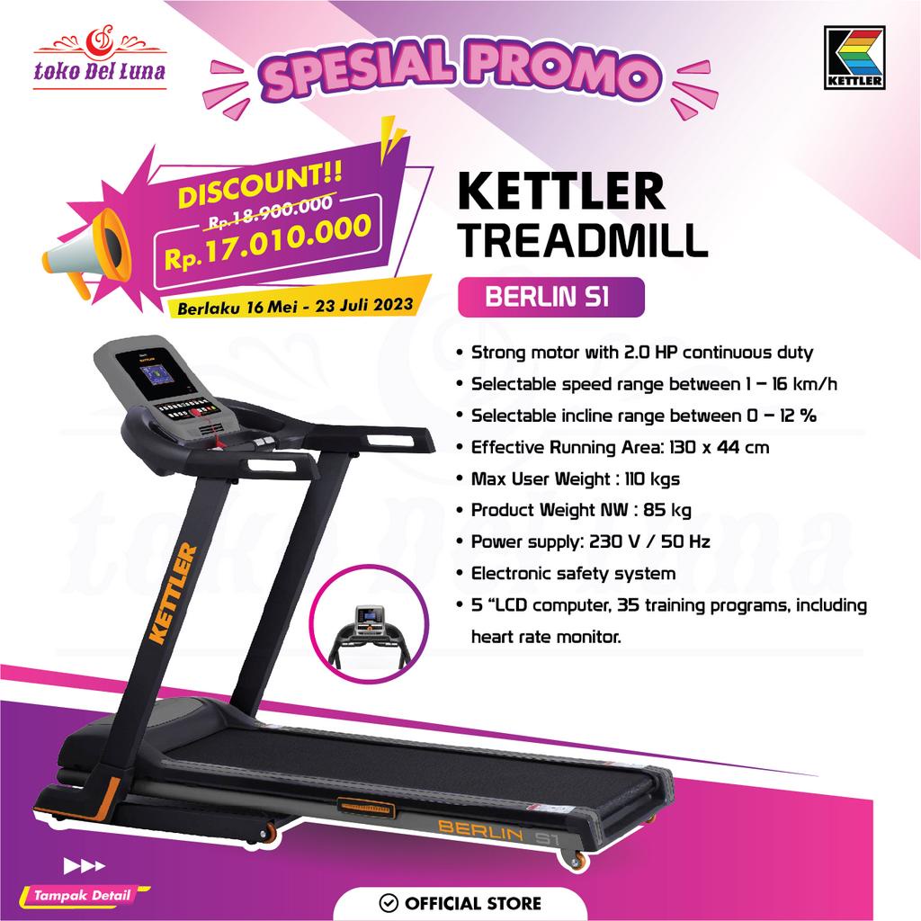 Treadmill kettler berlin s1 new arrivals