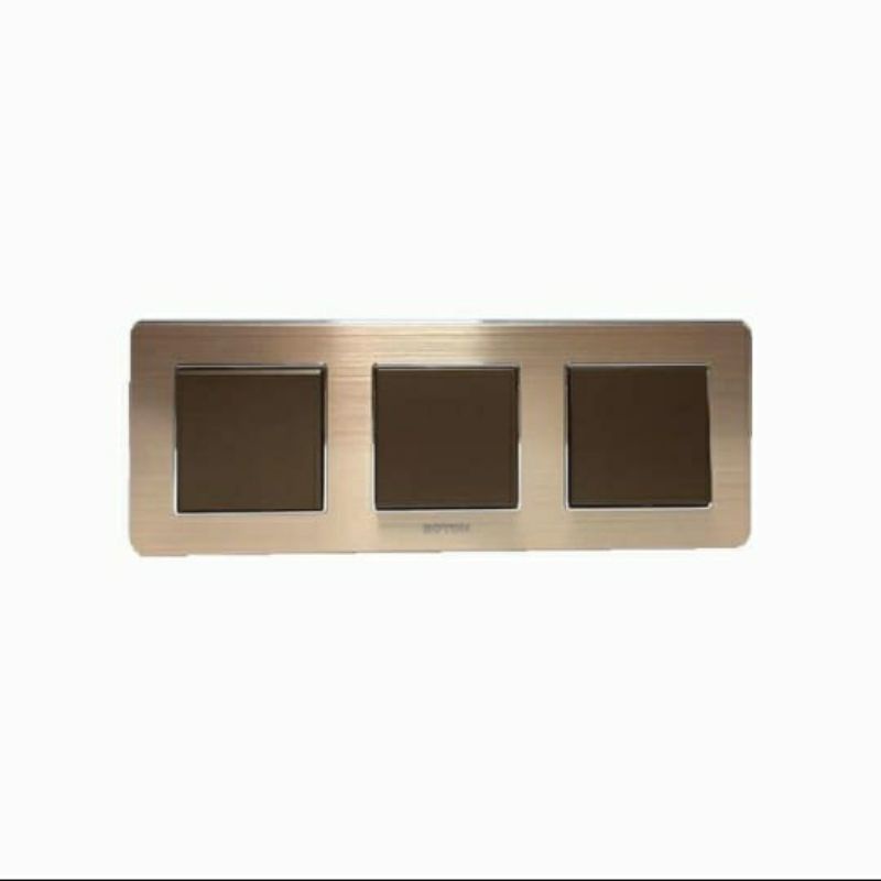 Jual Saklar Engkel + engkel + engkel Boton Dark Champagne + silver edge ...