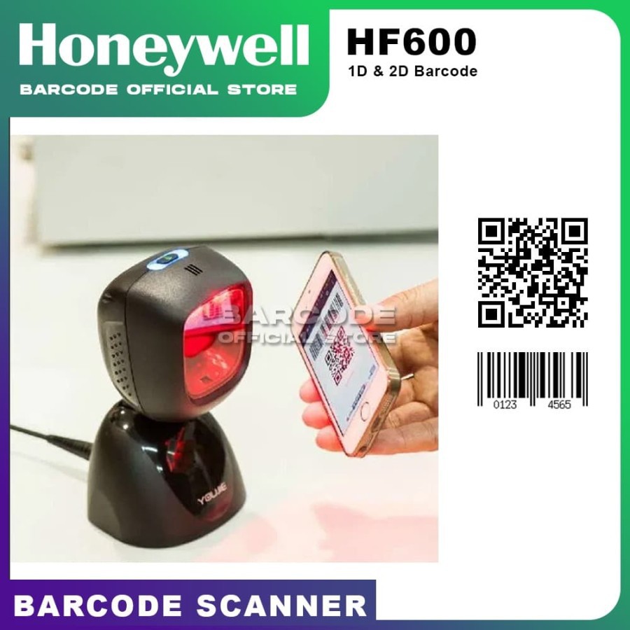 Jual 2D BARCODE SCANNER HONEYWELL HF600 | HF-600 QR CODE EFAKTUR ( 1D ...
