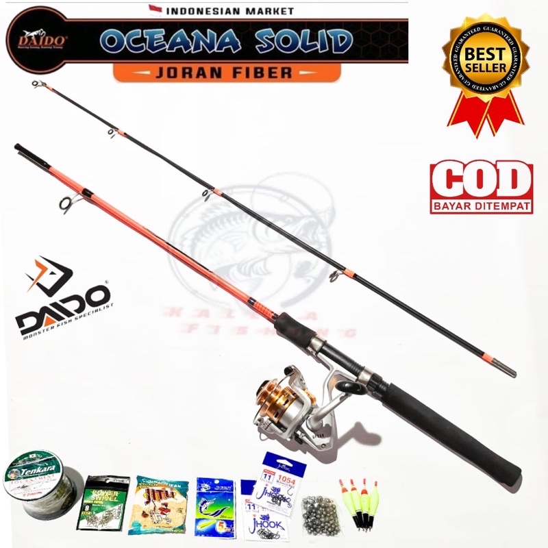 Jual Daido Oceana Pancing Set Komplit 12 Kg ,joran Sambung 150 Fiber ...