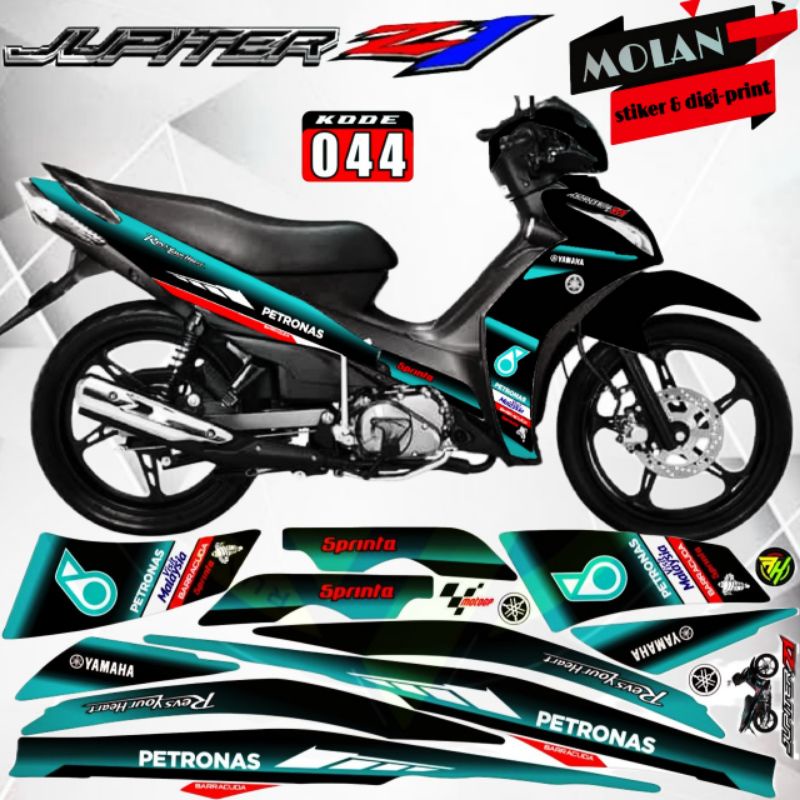 Jual Decal Sticker Striping Variasi Jupiter Z1 2013-2019 PETRONAS MOTO ...