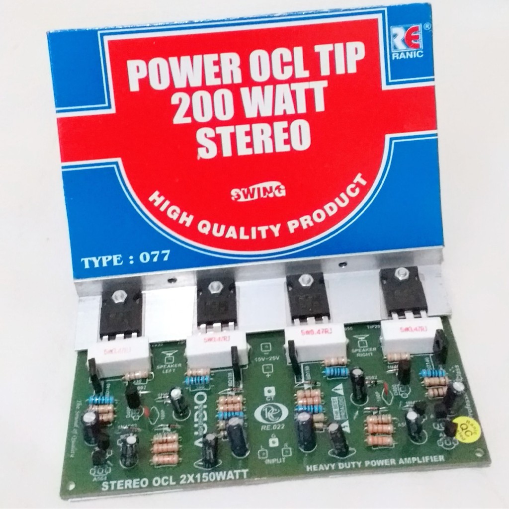 Jual KIT POWER AMPLIFIER OCL 2O0 WATT /Kit Power OCL stereo 200 watt