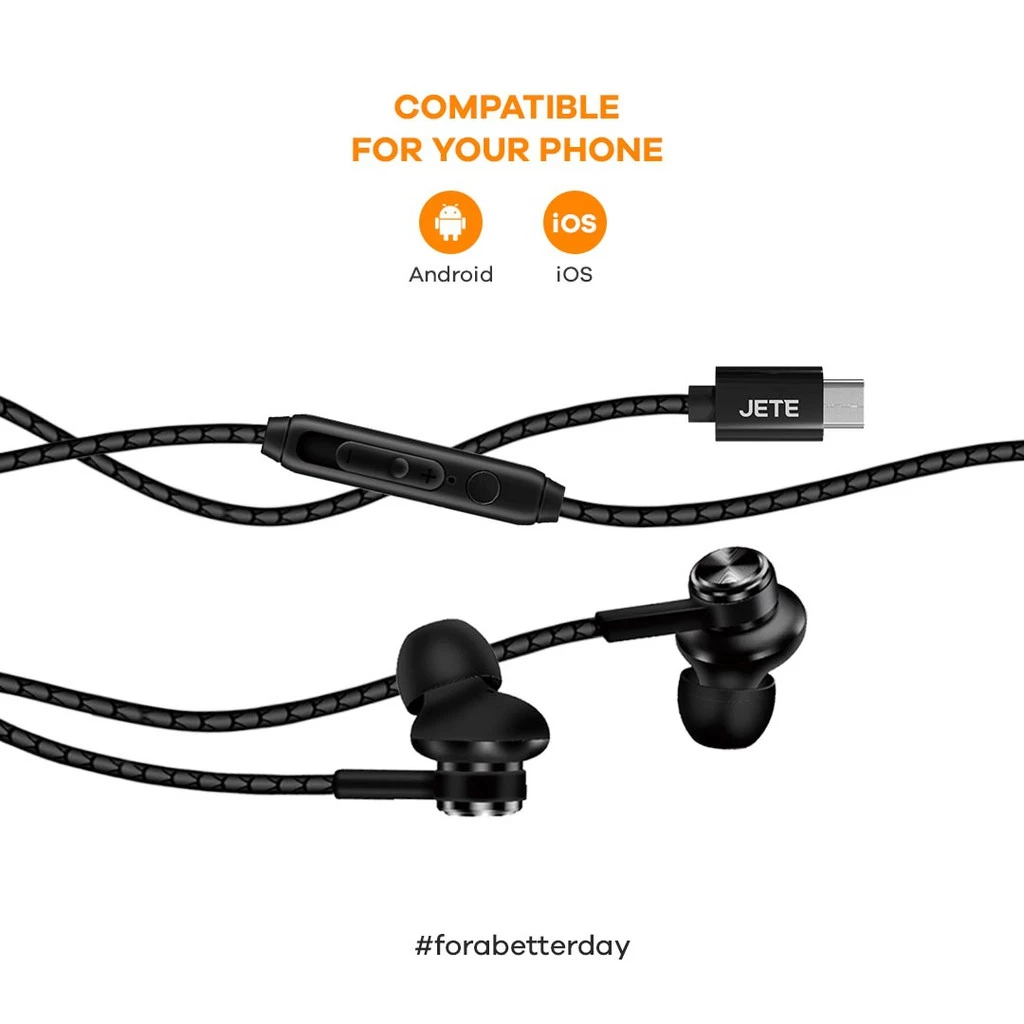 JETE HX1 Headset Earphone Type-C Type C Magnetic Stereo Garansi 2 Tahun