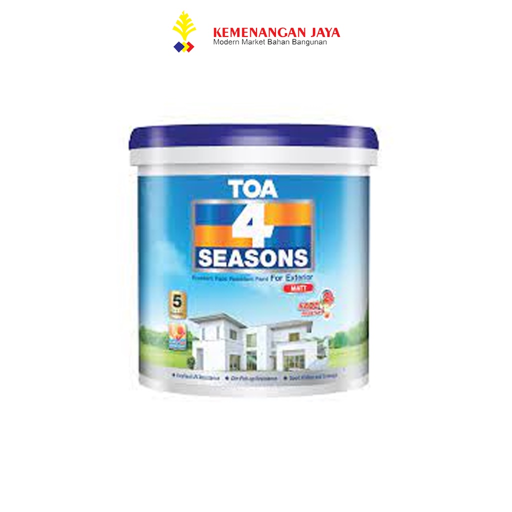 Jual Cat Tembok TOA 4SS EXTERIOR white 2.5 kg Shopee Indonesia