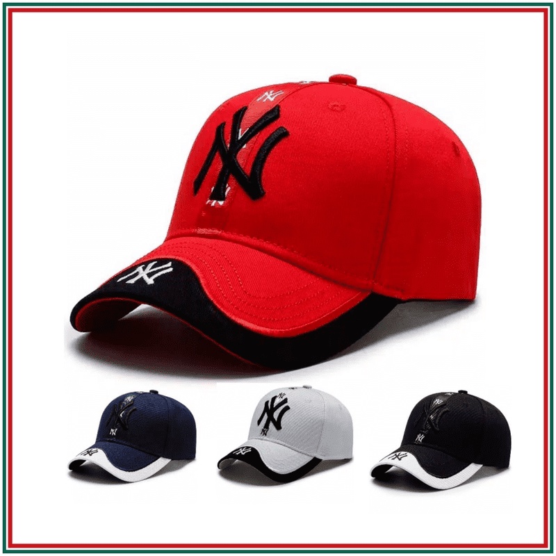 Jual MODEL BARU TOPI BASEBALL LOGO NY BARU//REAL PICT/SKUY DI ORDER ...