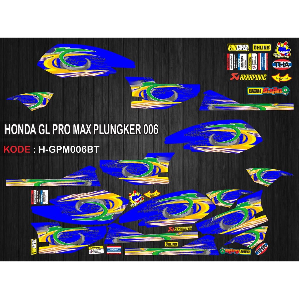 Jual STIKER STRIPING MOTOR GL PRO MAX PLUNGKER | Shopee Indonesia