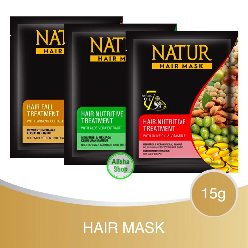 Jual NATUR HAIR MASK 15gr+7,5gr | Shopee Indonesia