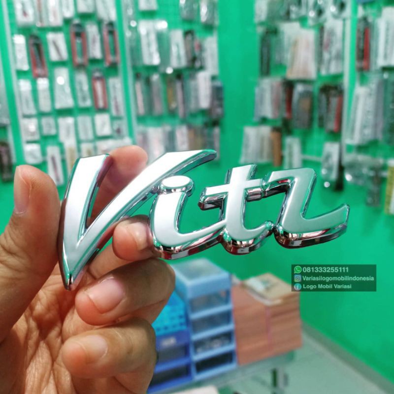 Jual Emblem Logo Vitz Upgrade Yaris Sport Ukuran Original Vitz Toyota