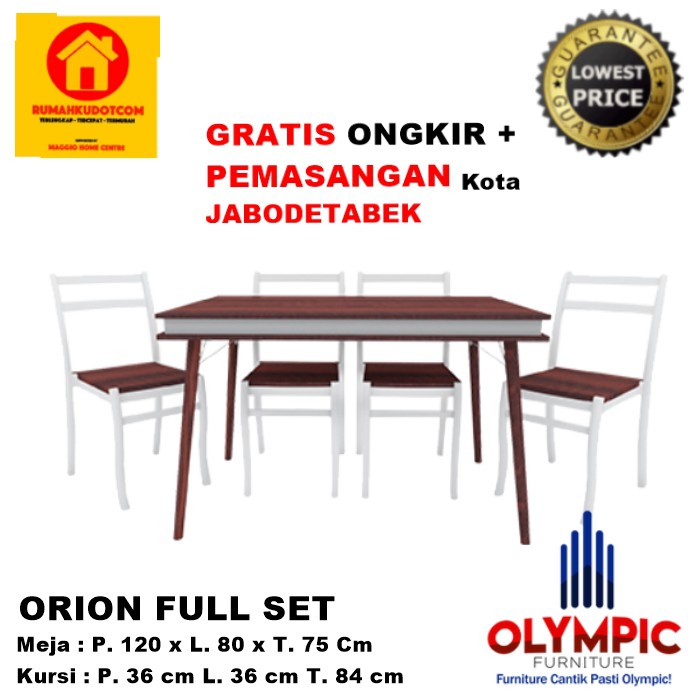 Jual Meja Makan Set Kursi Meja Makan Minimalis Orion Olympic