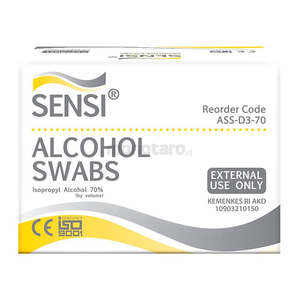 Jual Sensi Alcohol Swab Isi Pcs Box Shopee Indonesia