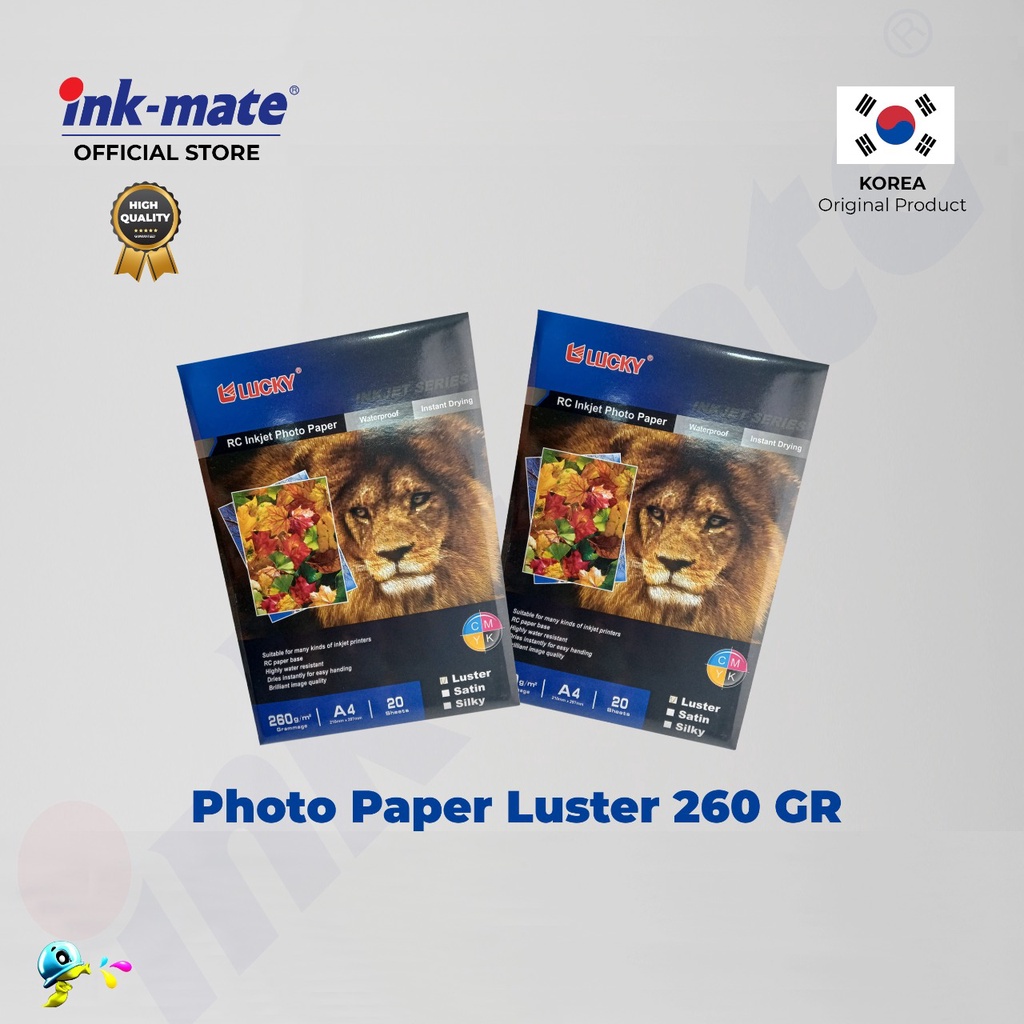 Jual Kertas Photo Lucky Photo Paper Luster A4 260GR Shopee Indonesia