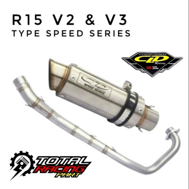 Jual KNALPOT R15 V2 DAN V3 CLD SPEED SERIES | Shopee Indonesia