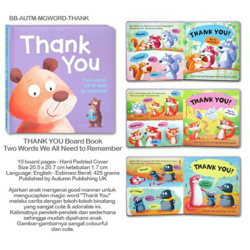 Jual Manners Board Book Magic Word Series : Be Kind / Share / Sorry ...