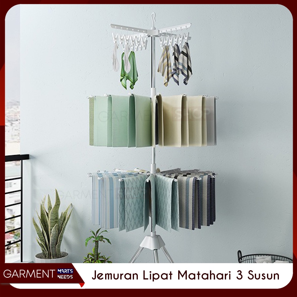 Jual RJEMURAN - Jemuran Menara Rak Gantungan Baju Bayi Kaos Kaki ...