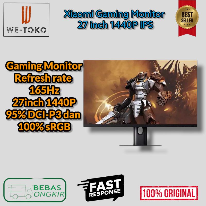 Jual Xiaomi Gaming Monitor 1440P 165Hz HDR Free-Sync 27 Inch ...