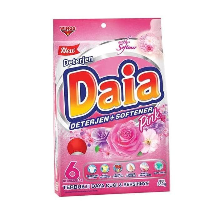 Jual Daia Softener Pink Powder Detergent 800 gr/pcs | Shopee Indonesia