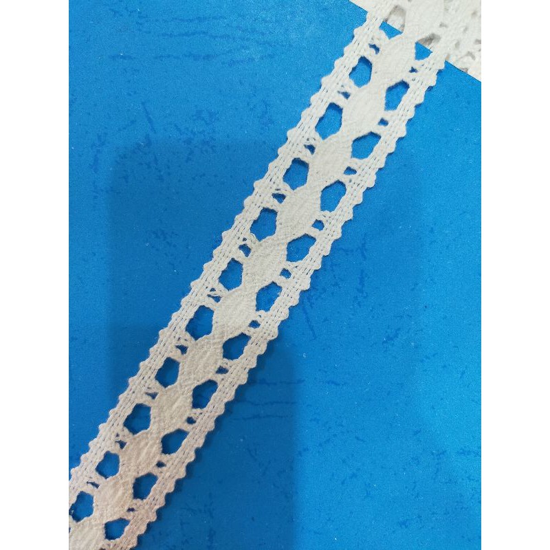 Jual PER METER RENDA RAJUT WARNA PUTIH LEBAR 2.5 CM | Shopee Indonesia