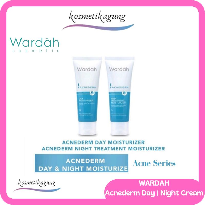 Jual Wardah Acnederm Day Night Treatment Moisturizer 40 Ml Shopee