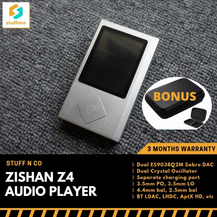 Jual {ElekStore} Zishan Z4 Dual ES9038Q2M Audio Player DAP Berkualitas |  Shopee Indonesia