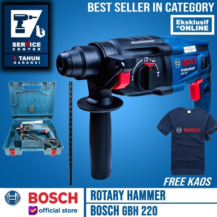 Jual Mesin Bor Rotary Hammer - Bosch GBH 2-20 DRE - GBH 220 720Watt ...