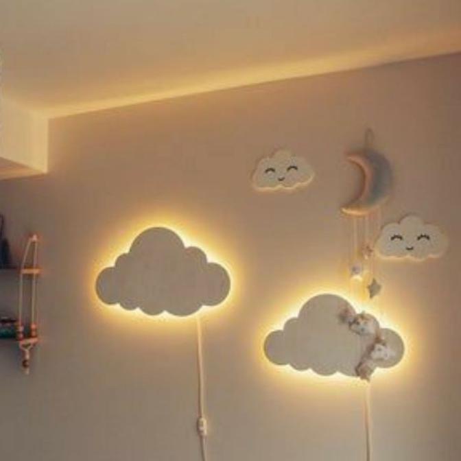 Jual Lampu Tidur Awan Lampu Aesthetic Hiasan Dinding Lampu Hias Kado