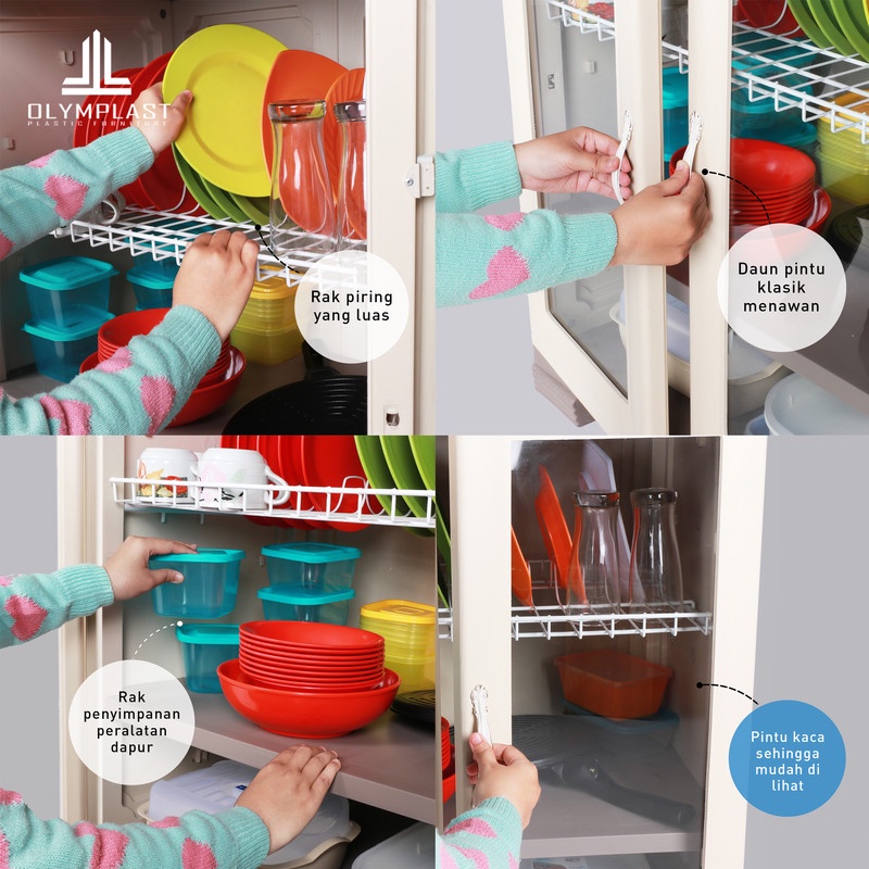 Jual MORE Olymplast Kitchen Locker / Rak Dapur / Kabinet Dapur / Tempat ...