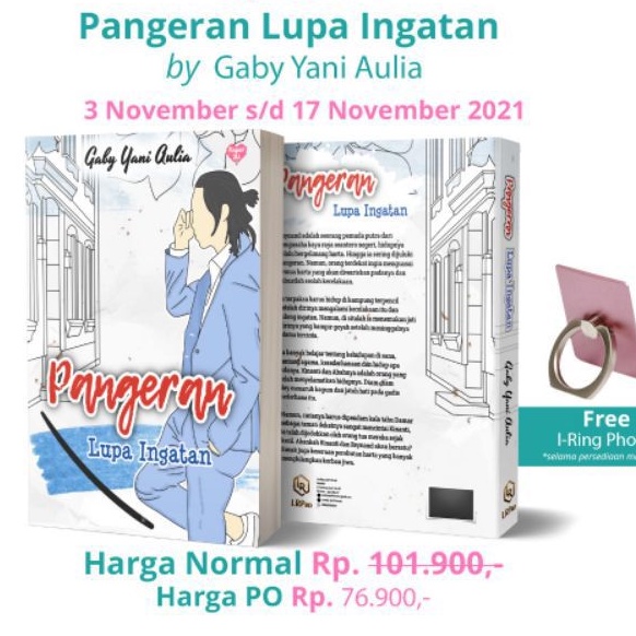 Jual Buku Novel Pangeran Lupa Ingatan Original novel Penerbit LovRinz ...
