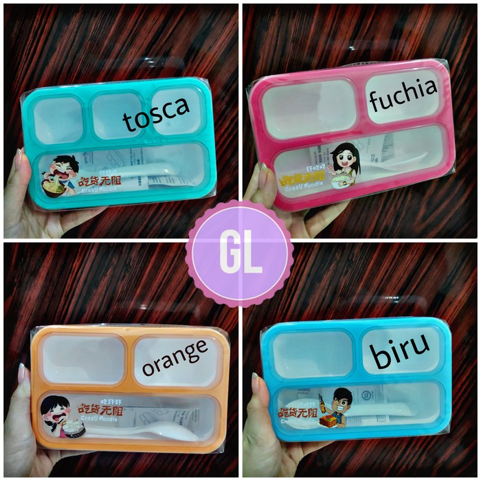 Jual kotak makan yooyee/tempat makan yooyee/kotak makan/tempat makan ...