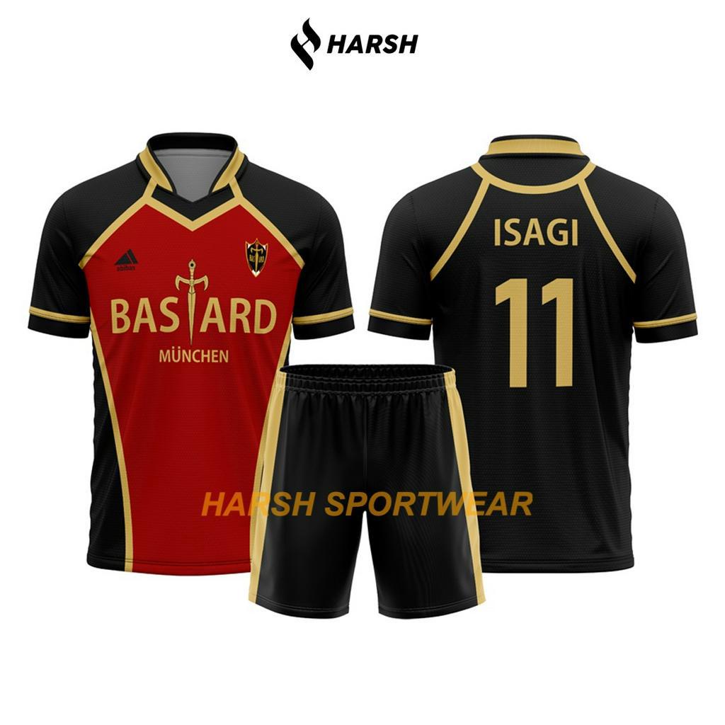 Jual Jersey Anime Blue Lock Bastard Munchen Cosplay Bola Manga Custom Nama & Nomor Punggung