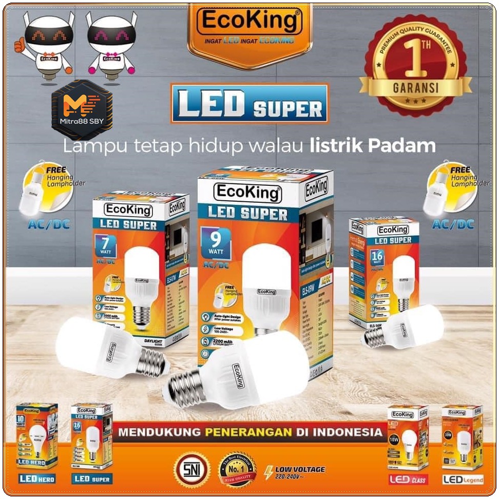 Jual Mitra88sby Lampu Emergency Led Bulb Super Ecoking ( Emergency Lamp ...