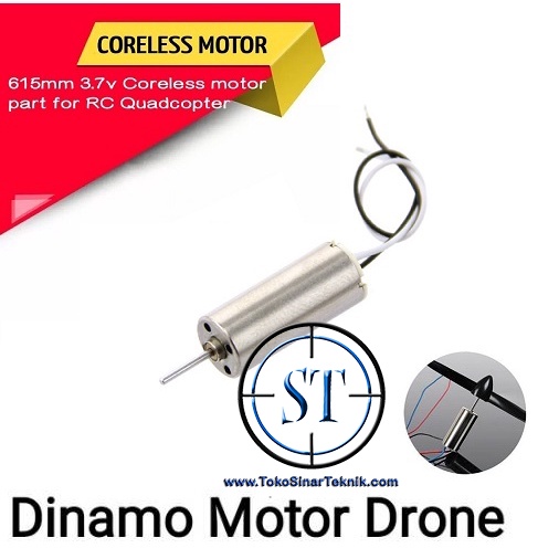 Jual Dinamo Motor Drone 615 Brushed Micro Coreless Dc 3.7v Super Fast ...
