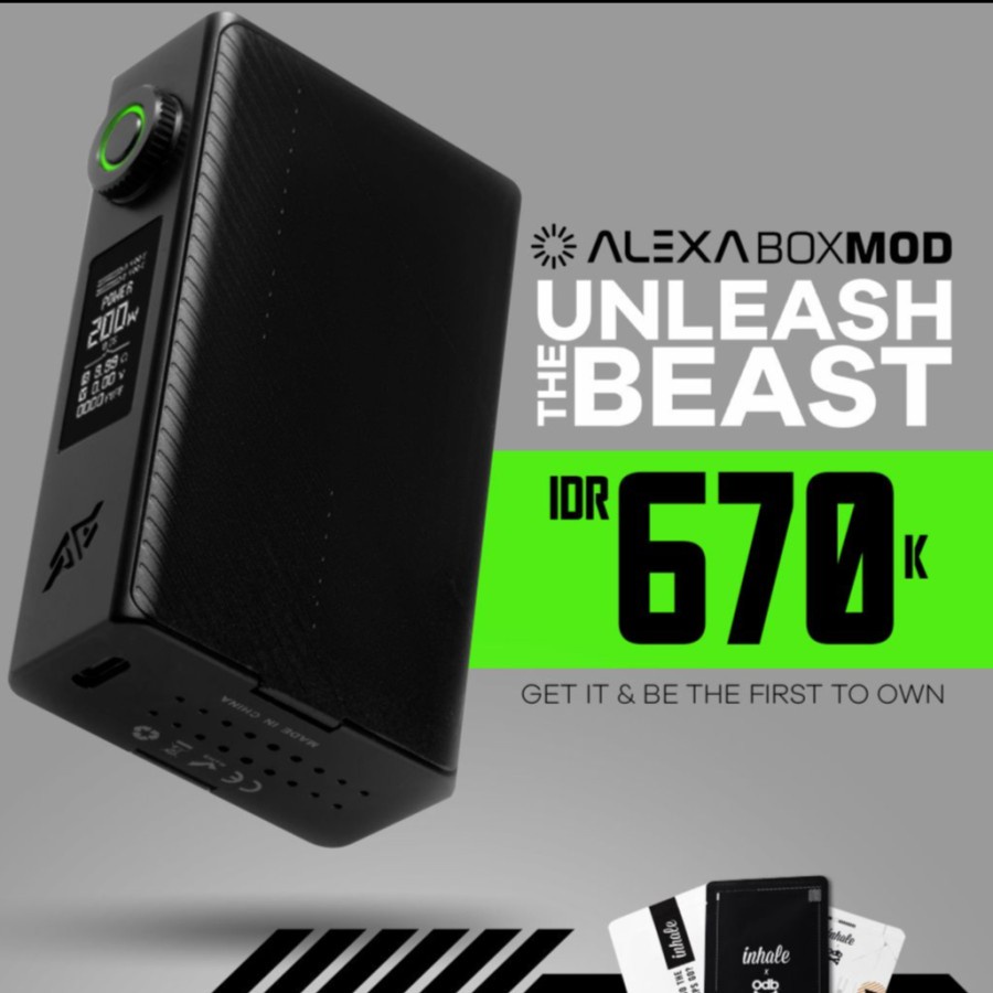 Jual Alexa Box Mod 200W by Inhale 100% Authentic | Shopee Indonesia