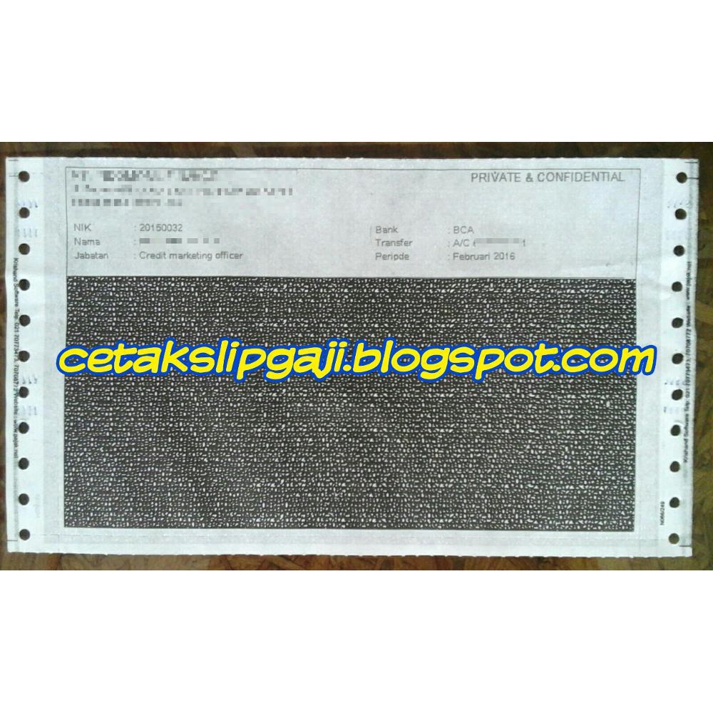 Jual PROMO Cetak Slip Gaji Carbonized Paper 3ply akhr tahun 40sale