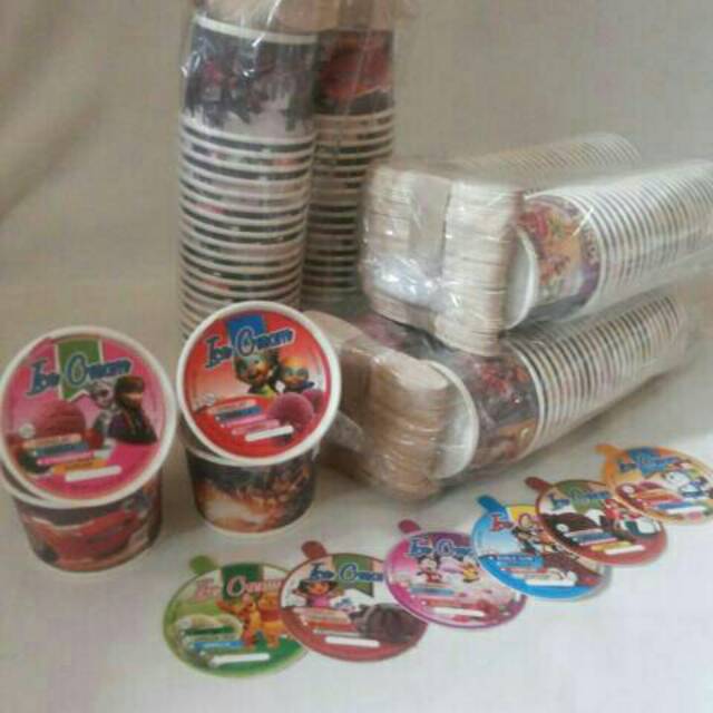 Jual Cup paper Es Krim 50 ml | Shopee Indonesia