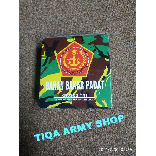 Jual paravin bahan bakar padat lapangan original tni jatah | Shopee ...