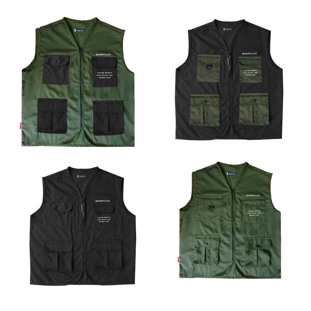 Jual Rompi Cargo -Vest - Qwerty Life | Shopee Indonesia