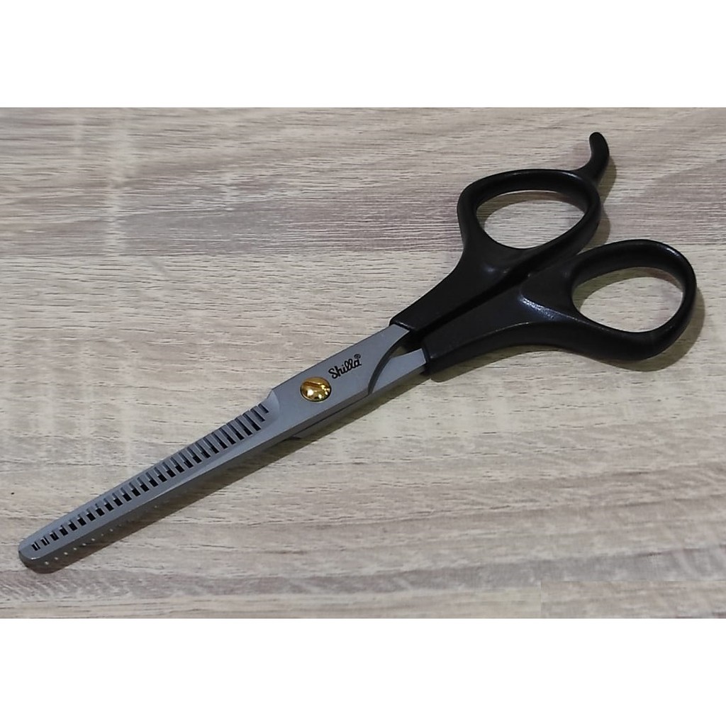 Jual Gunting Sasak Penipis Pangkas Rambut Barber SHILLA 2 Sisi Ice ...