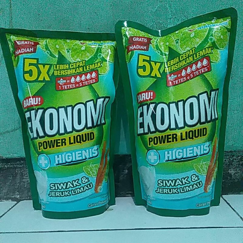 Jual EKONOMI POWER LIQUID 780ml FREE PIRING (SABUN CUCI PIRING